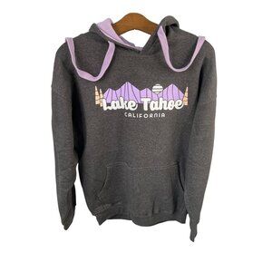 Ouray Benchmark Hoodie Size Small Lake Tahoe Colorblock Pullover Purple Gray
